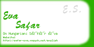 eva safar business card